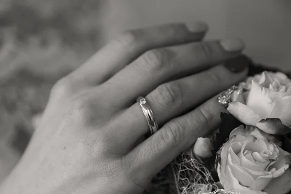 Boda. novia y novio — Foto de Stock