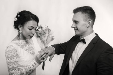 düğün. Gelin ve damat