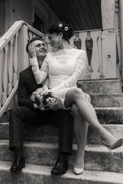 düğün. Gelin ve damat