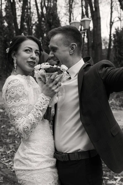 婚礼。新娘和新郎 — 图库照片