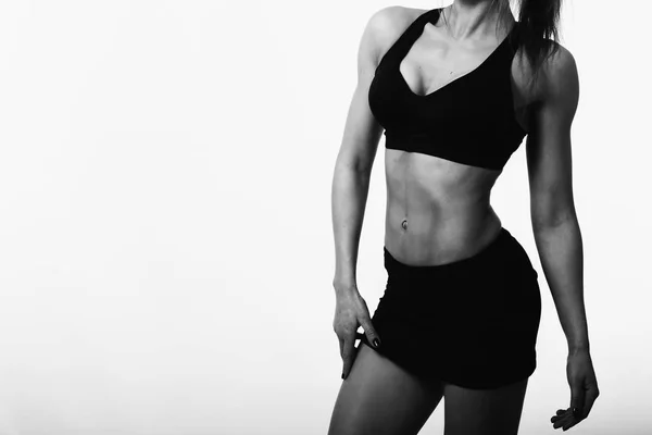 Menina fitness corpo bonito — Fotografia de Stock