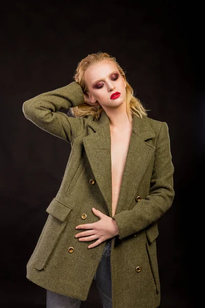 Sexy blonde Mode Schönheit Foto — Stockfoto