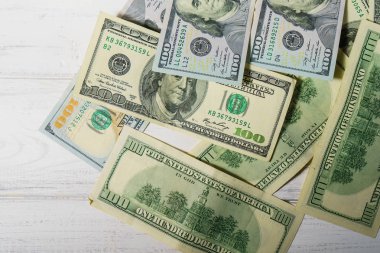 Yüz dolarlık banknotlar ile arka plan