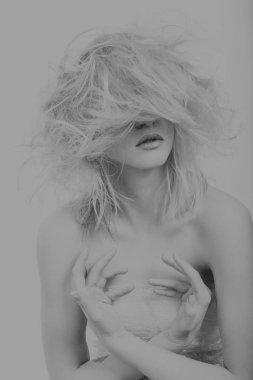 Güzellik moda resmi açık arka planı için.