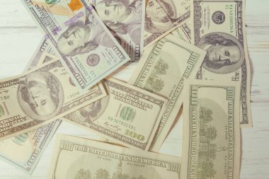 Yüz dolarlık banknotlar ile arka plan
