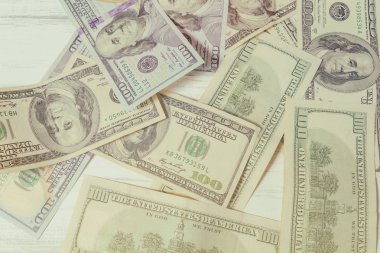 Yüz dolarlık banknotlar ile arka plan