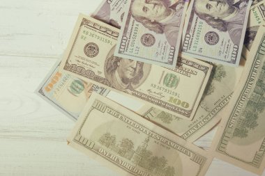 Yüz dolarlık banknotlar ile arka plan