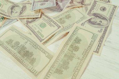 Yüz dolarlık banknotlar ile arka plan