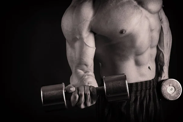 Healthy muscular young man — Stock Photo, Image