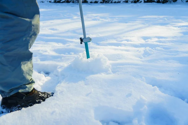 Gefangene Fische beim Eisfischen — Stockfoto