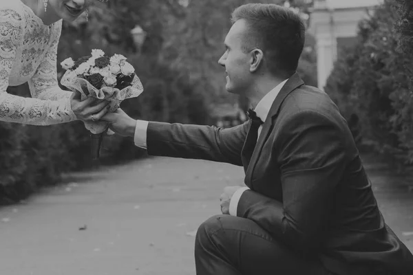 Foto su un matrimonio a tema — Foto Stock