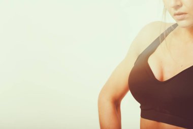 Güzel egzersiz, kas kadın