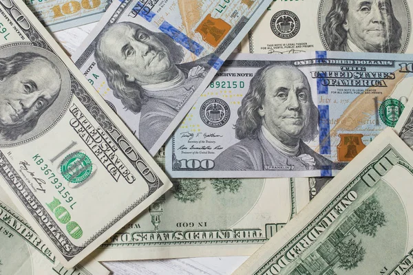 Yüz dolarlık banknotların arka planı