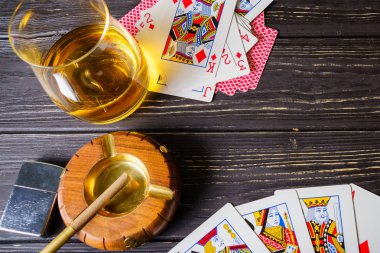 Vinnitsa, Ukrayna - 15 Ocak 2017: poker oynamaya hazır