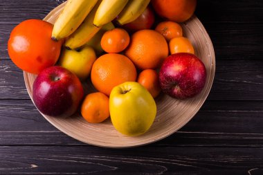 Meyve sağlıklı yiyecek çanak