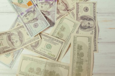 Yüz dolarlık banknotlar ile arka plan