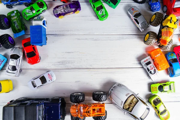 Sok kis toy cars — Stock Fotó