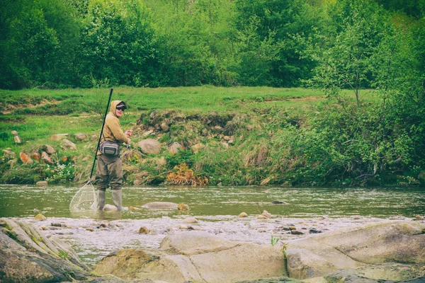Pesca sulla filatura . — Foto Stock