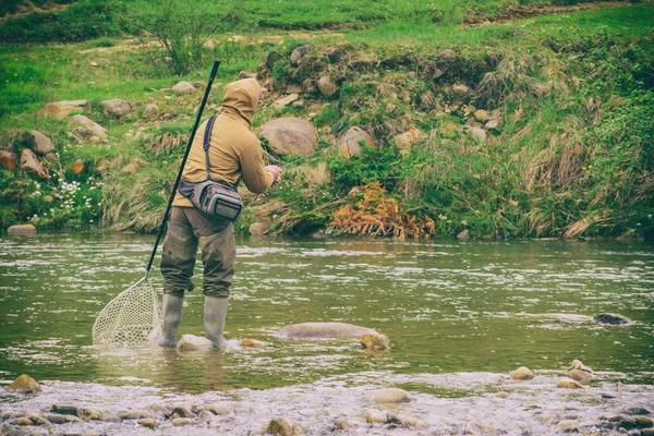 Pesca sulla filatura . — Foto Stock