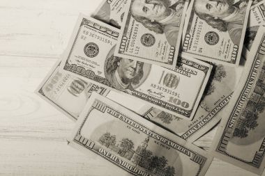 Yüz dolarlık banknotların arka planı