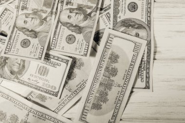 Yüz dolarlık banknotların arka planı