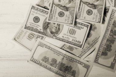 Yüz dolarlık banknotların arka planı