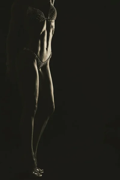 바디 아름 다운 체육 소녀 — 스톡 사진