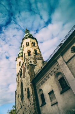 Krakow, Polonya - 15 Eylül 2016: Krakow güzel sokaklarında