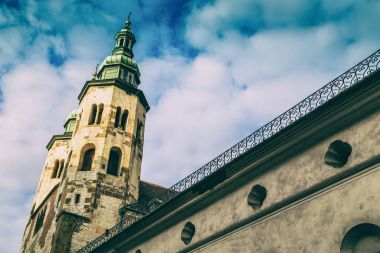 Krakow, Polonya - 15 Eylül 2016: Krakow güzel sokaklarında