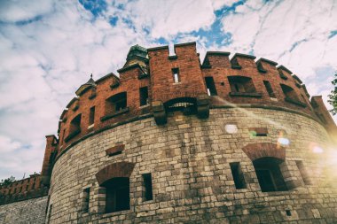 Krakow, Polonya - 15 Eylül 2016: Krakow güzel sokaklarında