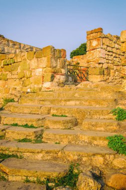 Nessebr, Bulgaristan - 18 Haziran 2016:Ancient mimari Bulgaristan