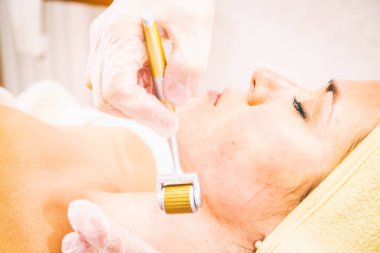 Kozmetik. Spa yordamı kıza.
