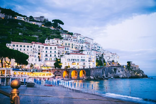 Amalfi, Italy - June 18, 2015: Amalfi coast — стоковое фото