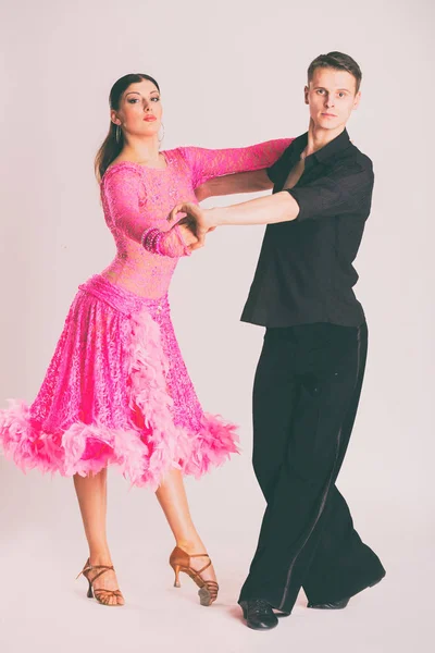 De dansers van stijldansen — Stockfoto