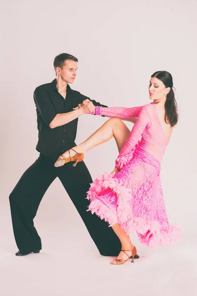 De dansers van stijldansen — Stockfoto