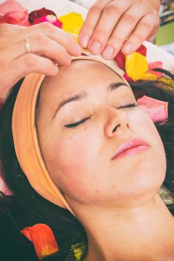 güzellik bakımı. Spa yordamı kıza.