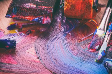 Akrilik boya ile resim