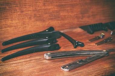 Aksesuar ve kesim saç için Araçlar