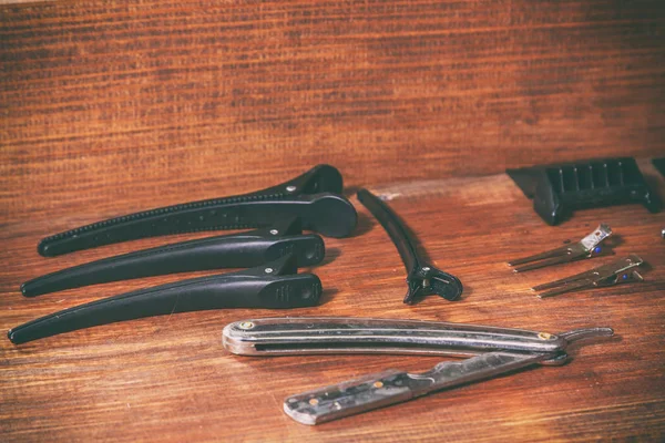 Accessoires en hulpmiddelen voor snijden haar — Stockfoto