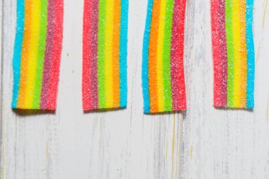 Bir sürü renkli Şeker