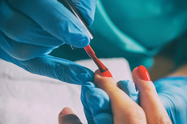 Manicure in the spa salon — Stock Photo, Image