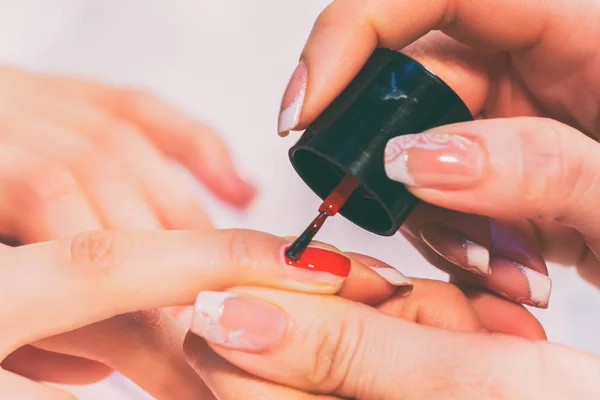 Manicure in the spa salon — Stock Photo, Image