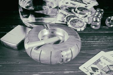 Vinnitsa, Ukrayna - 15 Ocak 2017: poker oynamaya hazır