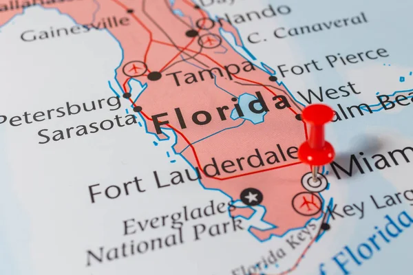 Florida map. Background on the topic of travel.