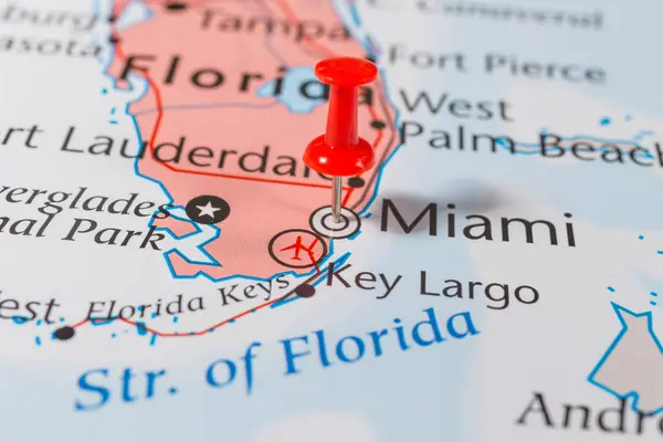 Florida map. Background on the topic of travel.