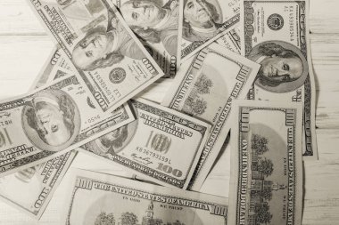 Yüz dolarlık banknotların arka planı