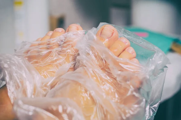 Peeling durante una pedicure — Foto Stock