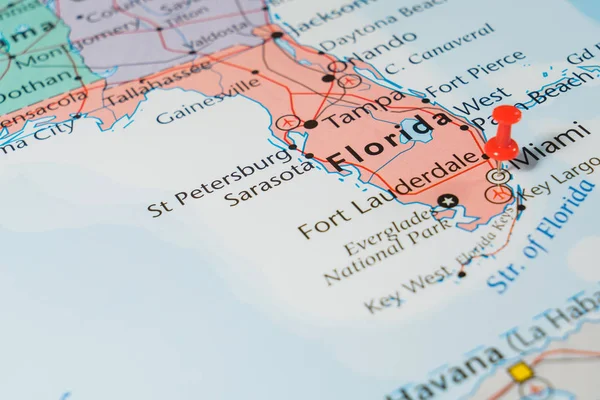Florida map. Background on the topic of travel