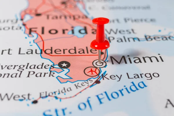 Florida map. Background on the topic of travel