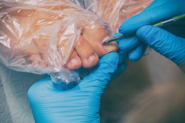 Pedikür spa salonda